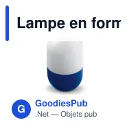 Lampe en forme d'œuf personnalisable en ABS avec logo - Œuf - Miniature 5