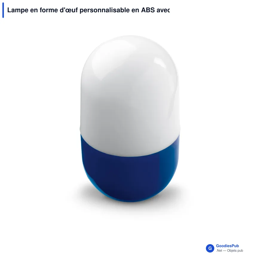 Lampe en forme d'œuf personnalisable en ABS avec logo - Œuf - Image 5