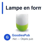 Lampe en forme d'œuf personnalisable en ABS avec logo - Œuf - Miniature 6