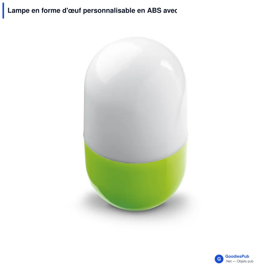 Lampe en forme d'œuf personnalisable en ABS avec logo - Œuf - Image 6