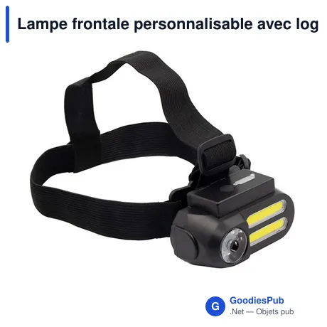 Lampe frontale personnalisable avec logo - Chad