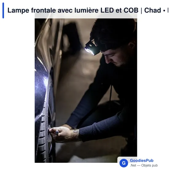 Lampe frontale personnalisable avec logo - Chad - Image 2