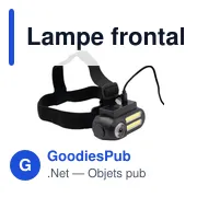 Lampe frontale personnalisable avec logo - Chad - Miniature 3