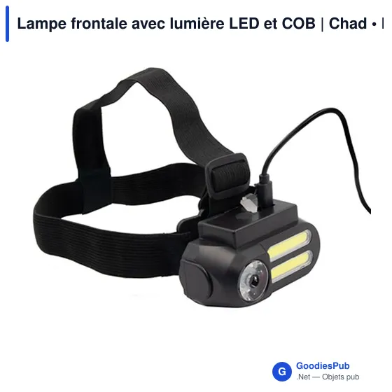 Lampe frontale personnalisable avec logo - Chad - Image 3