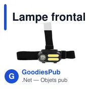 Lampe frontale personnalisable avec logo - Chad - Miniature 4