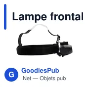 Lampe frontale personnalisable avec logo - Chad - Miniature 6