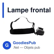 Lampe frontale personnalisable avec logo - Chad - Miniature 7