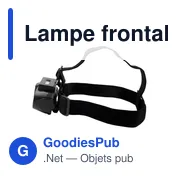 Lampe frontale personnalisable avec logo - Chad - Miniature 8