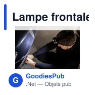 Lampe frontale personnalisable avec logo - Chad - Miniature 9