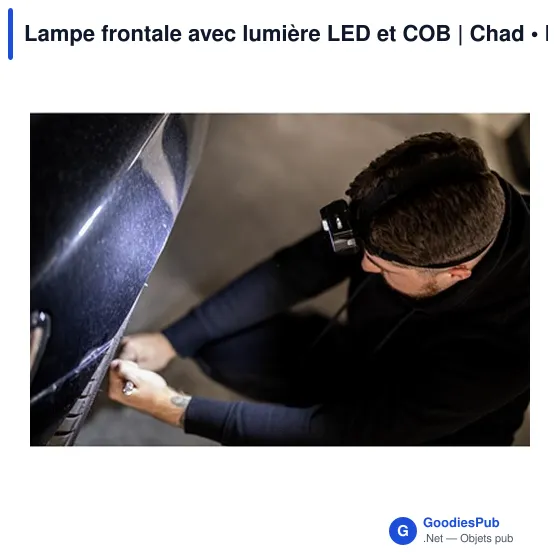 Lampe frontale personnalisable avec logo - Chad - Image 9