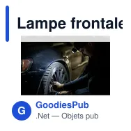 Lampe frontale personnalisable avec logo - Chad - Miniature 10