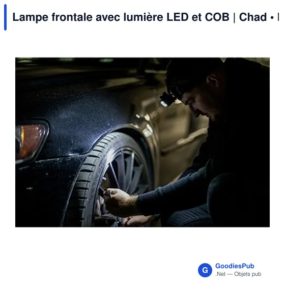 Lampe frontale personnalisable avec logo - Chad - Image 10