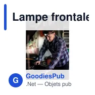 Lampe frontale personnalisable avec logo - Modèle Pauline - Miniature 3