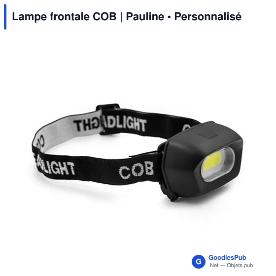 Lampe frontale personnalisable avec logo - Modèle Pauline - Image 4
