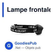 Lampe frontale personnalisable avec logo - Modèle Pauline - Miniature 5