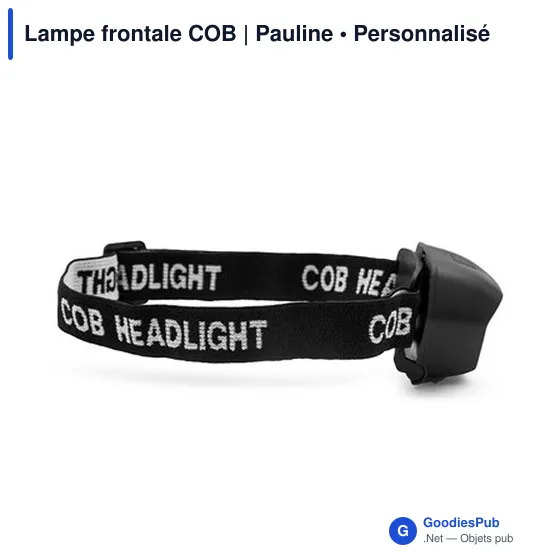 Lampe frontale personnalisable avec logo - Modèle Pauline - Image 5