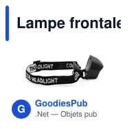 Lampe frontale personnalisable avec logo - Modèle Pauline - Miniature 6