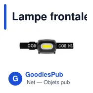 Lampe frontale personnalisable avec logo - Modèle Pauline - Miniature 7