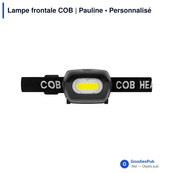 Lampe frontale personnalisable avec logo - Modèle Pauline - Image 7