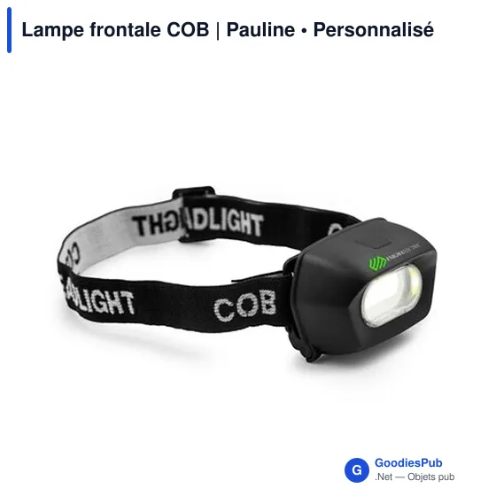 Lampe frontale personnalisable avec logo - Modèle Pauline - Image 8