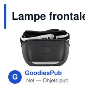 Lampe frontale personnalisable avec logo - Modèle Pauline - Miniature 9