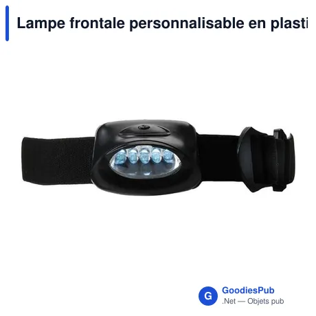 Lampe frontale personnalisable en plastique avec logo - Kylie