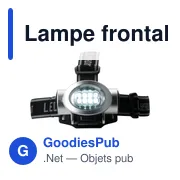 Lampe frontale personnalisable Marisa avec logo - Miniature 1
