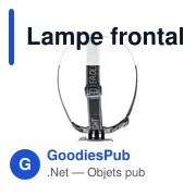 Lampe frontale personnalisable Marisa avec logo - Miniature 6