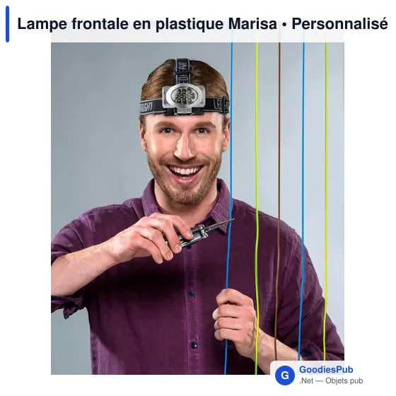 Lampe frontale personnalisable Marisa avec logo - Image 7
