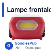 Lampe frontale en polyester Azalia - Miniature 1