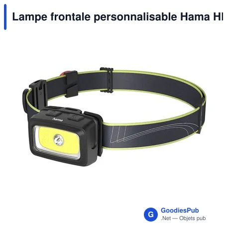 Lampe frontale personnalisable Hama HL350 avec logo