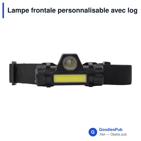 Lampe frontale personnalisable avec logo - Modèle Mina