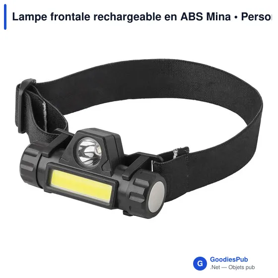 Lampe frontale personnalisable avec logo - Modèle Mina - Image 2