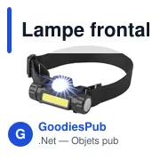 Lampe frontale personnalisable avec logo - Modèle Mina - Miniature 3