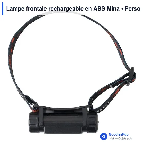 Lampe frontale personnalisable avec logo - Modèle Mina - Image 5