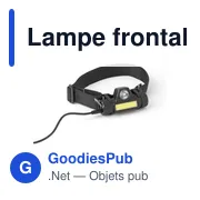 Lampe frontale personnalisable avec logo - Modèle Mina - Miniature 6