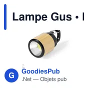 Lampe Gus - Miniature 1