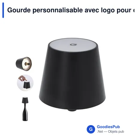 Gourde personnalisable avec logo pour objets publicitaires