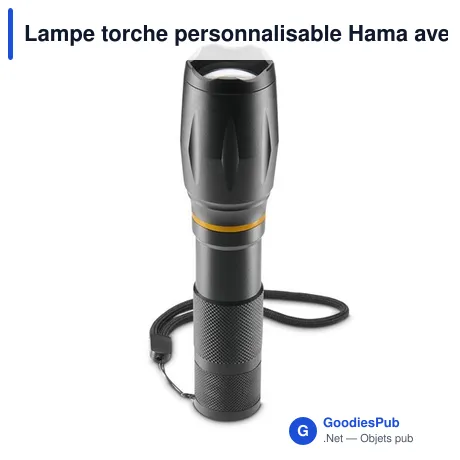 Lampe torche personnalisable Hama avec logo - 2 en 1