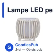 Lampe LED personnalisable Coollux en bois blanc ou noir avec logo - Lamella Sol - Miniature 2