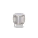 Variante Blanc - Lampe LED personnalisable Coollux en bois blanc ou noir avec logo - Lamella Sol