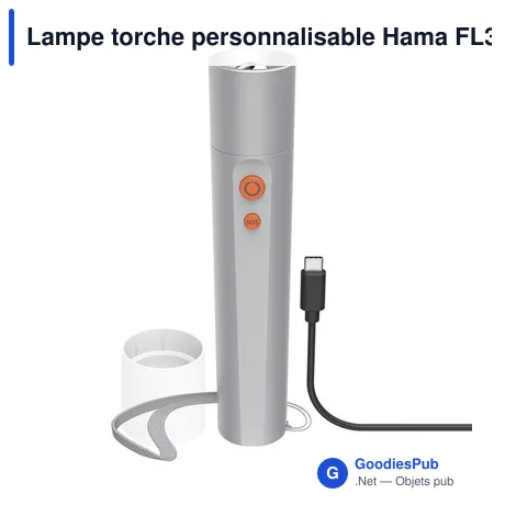 Lampe torche personnalisable Hama FL350-C avec logo