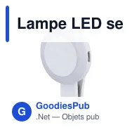 Lampe LED selfie personnalisable à 3 niveaux de luminosité avec logo - Universelle - Miniature 2