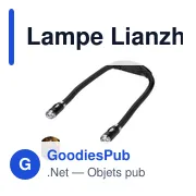 Lampe de lecture personnalisable avec logo - Lampe Lianzhi - Miniature 1