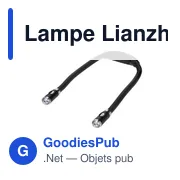 Lampe de lecture personnalisable avec logo - Lampe Lianzhi - Miniature 2