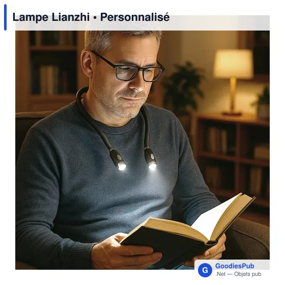 Lampe de lecture personnalisable avec logo - Lampe Lianzhi - Image 4
