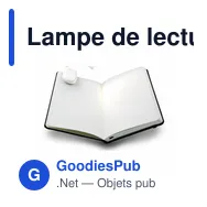 Lampe de lecture personnalisable avec logo - Lampe livre pliable Mazi - Miniature 4