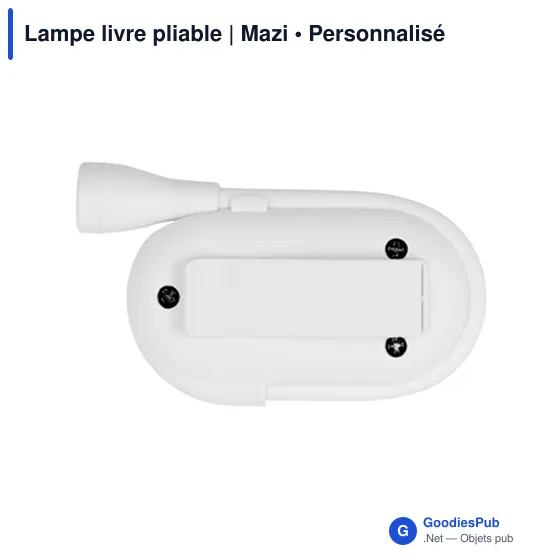 Lampe de lecture personnalisable avec logo - Lampe livre pliable Mazi - Image 6