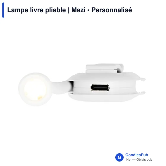 Lampe de lecture personnalisable avec logo - Lampe livre pliable Mazi - Image 8