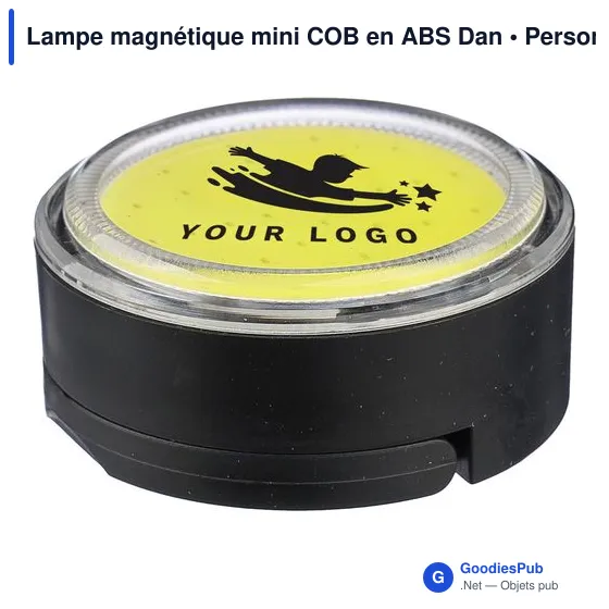 Lampe torche personnalisable avec logo - Lampe magnétique mini COB Dan - Image 4
